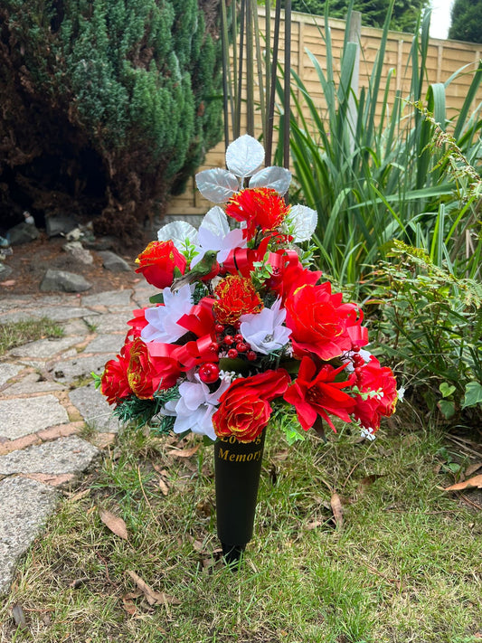 Christmas Memorial Spike Arrangement
