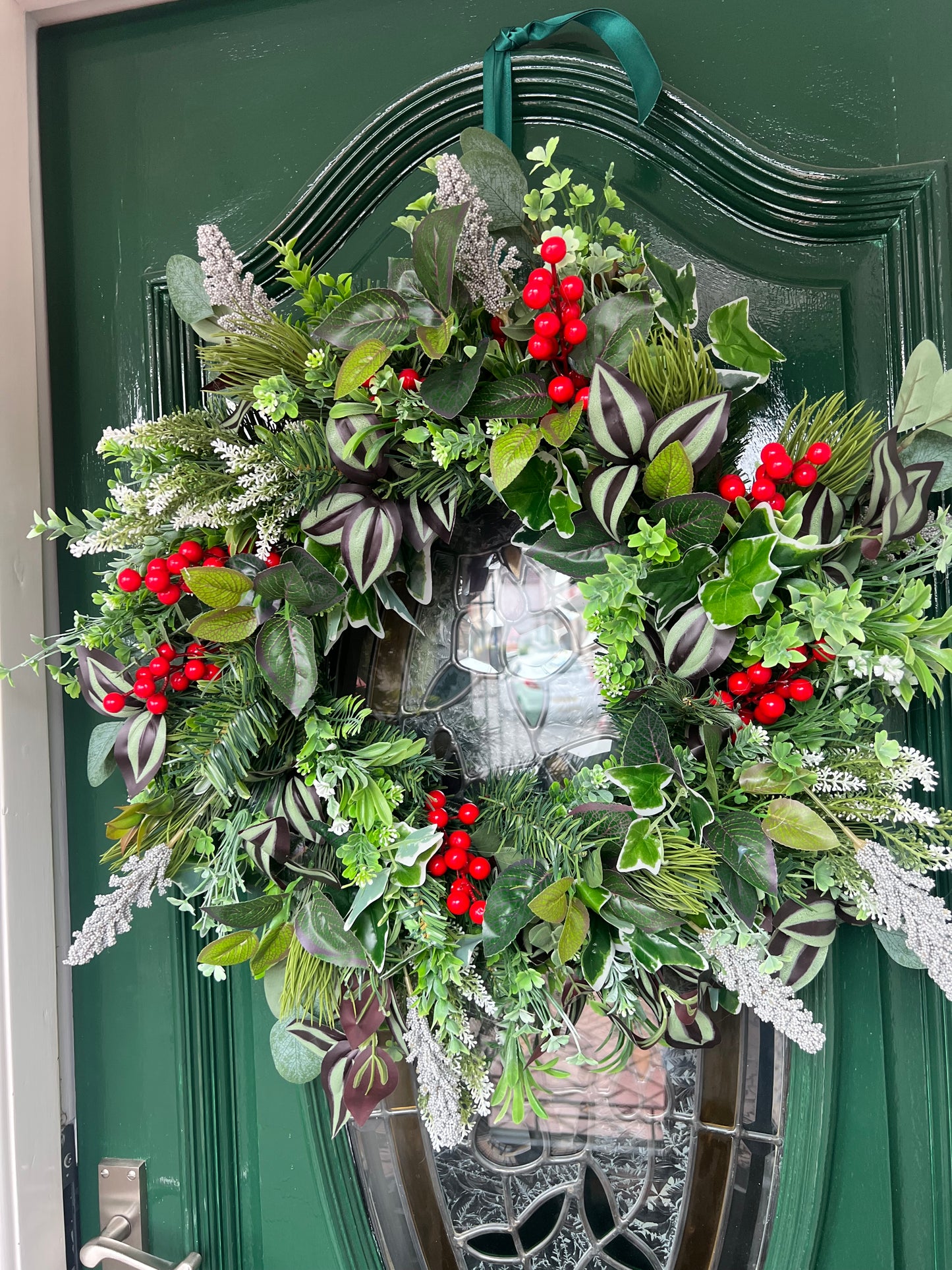 Holly Christmas Door Wreath