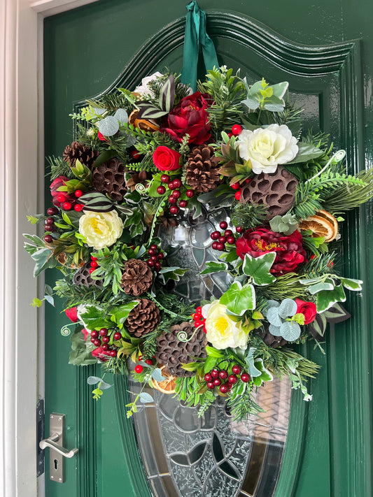 Jolly Christmas Door Wreath